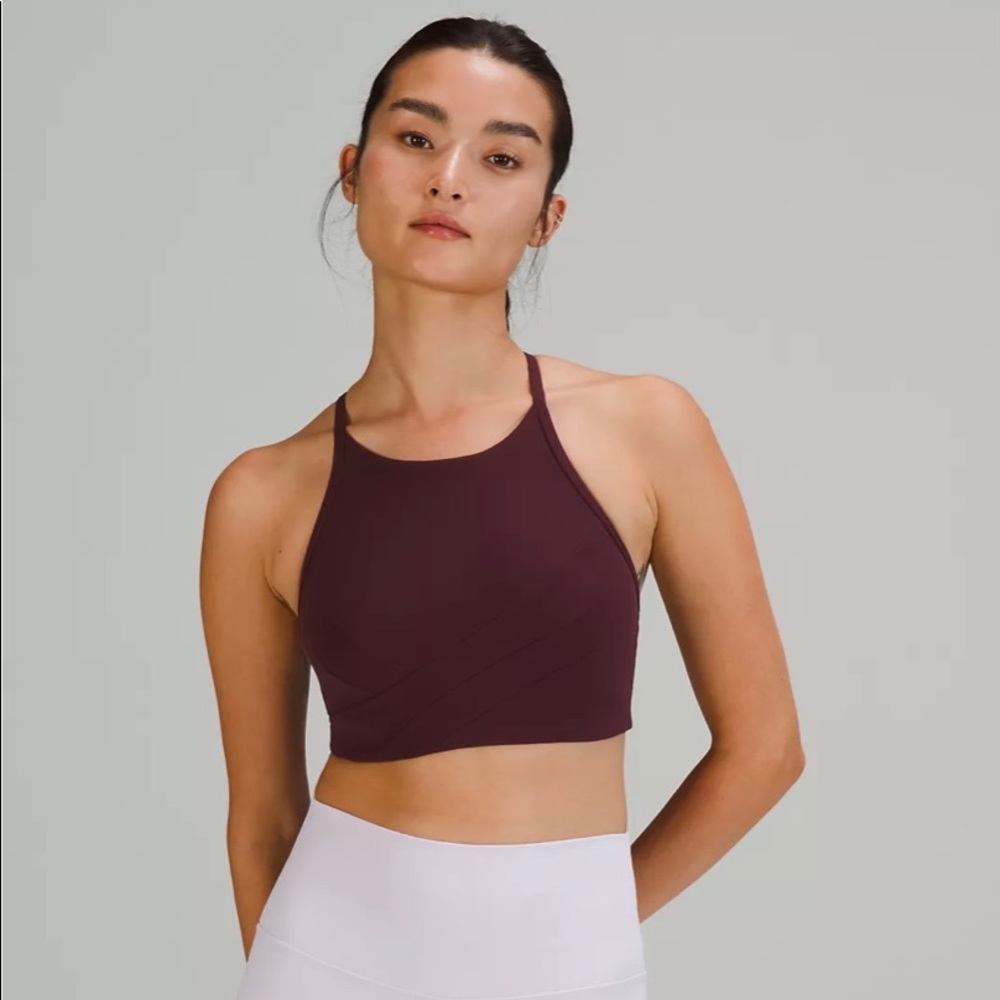 Lululemon Flow Y Wrap-Front High-Neck Bra